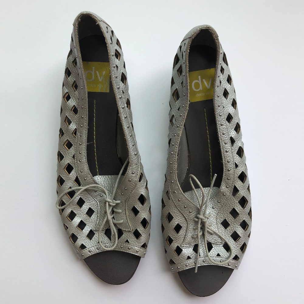 Dolve Vita Silver Wedge 8.5